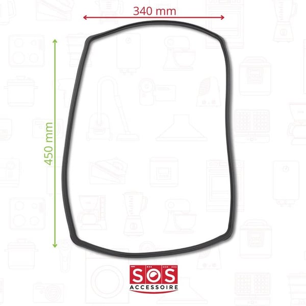 Dörrpackning 4 krokar 49 x 36 CM - BOSCH - Ugn, Spis - energitäthet