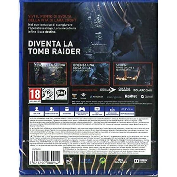 Action-äventyrsspel - Shadow of the Tomb Raider - PS4 - Square Enix - Eidos Montréal