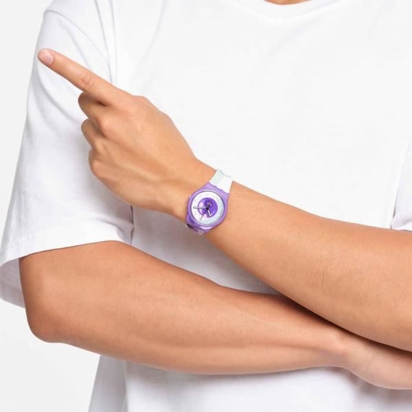 Klocka - SWATCH - Frieza X Kollektion Dragon Ball Z - Silikon - Lila - Kvarts 34mm