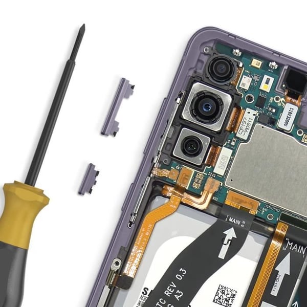 Ström- och volymknapp för Samsung Galaxy S21 FE Lavender