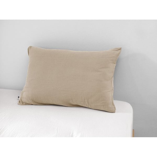 Kuddfodral "Gaïa" 60 x 60 cm & 50 x 70 cm "Gaze de Coton" Effekten av fjäril - Gaia Ficelle - Kuddfodral 50 x 70 cm