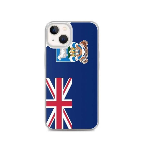 Mobilskal – Falklandsöarna Flagga – Kompatibel med iPhone 13 – Mjuk Fodral – Hållbar och Stötabsorberande - Silikon - Pixelforma
