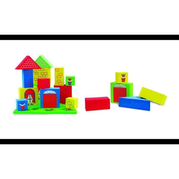 Badleksaker - Edushape - Flytande block - 15 stycken - För barn från 18 månader - Mixat