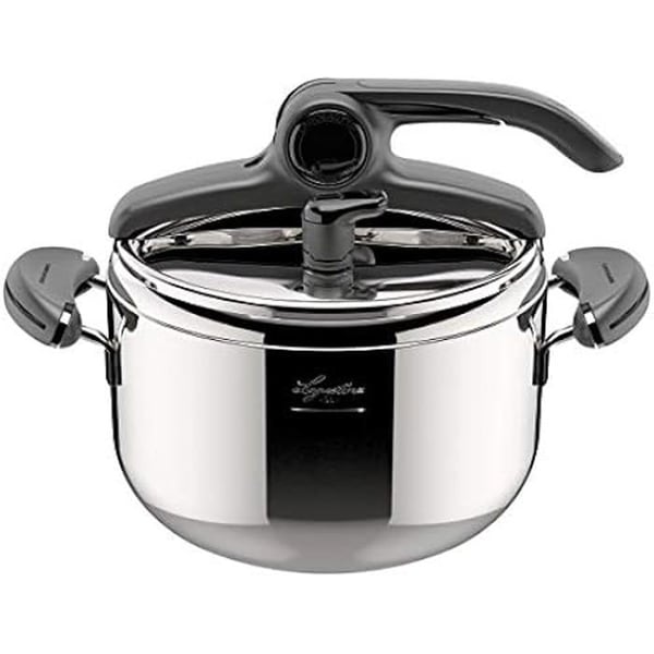 Trykkoger - LAGOSTINA - Mia Lagoeasy'UP - Rustfrit Stål 18/10 - 5 L - Induktion og Gas - Nem åbning
