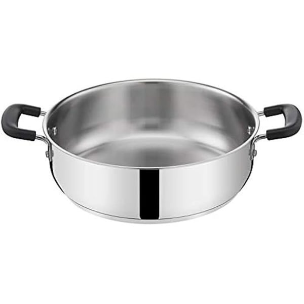 Casserole Lagostina Pratique - 24 cm - Ruostumaton teräs 18/10 - Silikonikahvat - Induktiokelpoinen Casserole Lagostina Pratique - 24 cm - Ruostumaton teräs 18/10 - Silikonikahvat - Induktiokelpoinen