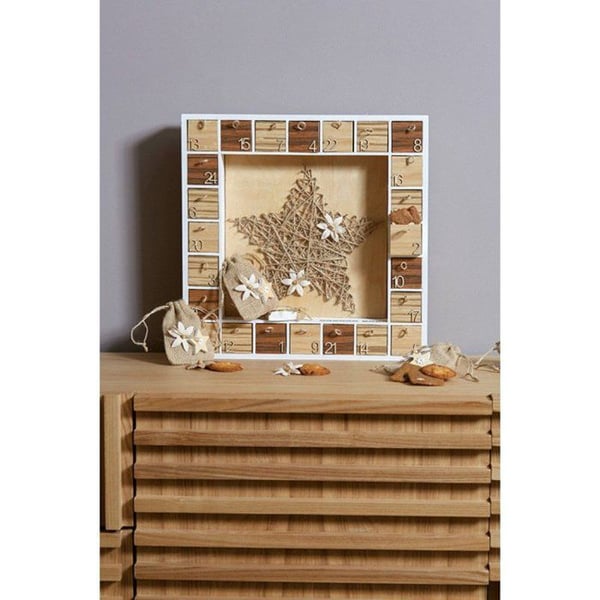 Adventskalender i trä - ARTEMIO - - Trä - Barn - Beige
