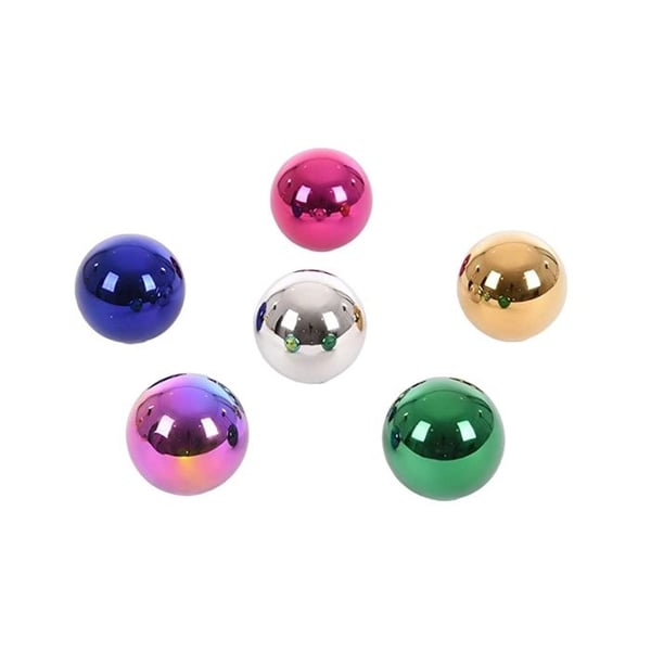 Sensoriska bollar - TickiT - Reflekterande mysteriebollar - 6 bollar - Rostfritt stål - Blandat