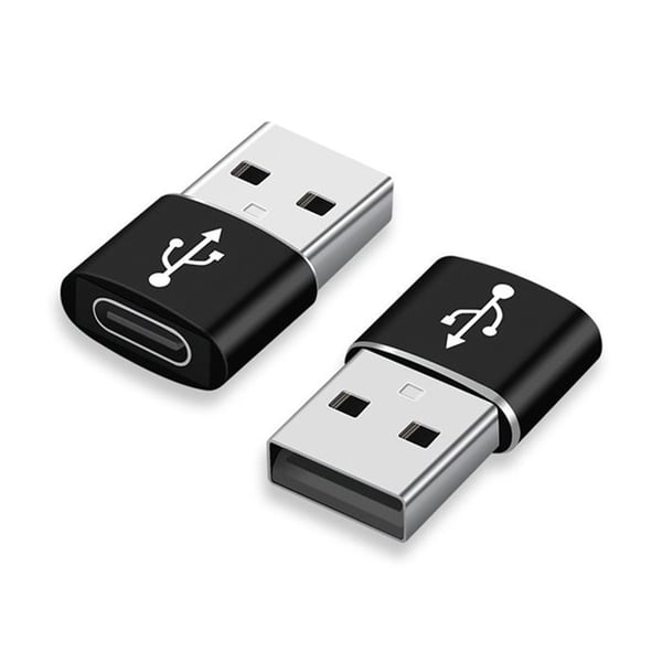 USB Type-C till USB 3.0-adapter - AVIZAR - 3-pack - Plug and Play - Svart - Aluminiumlegering