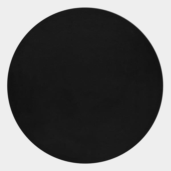 Långhårig matta, Enfärgad svart, Matta för vardagsrum, Baksida i bomull (Dimension: 160X160 cm) Långhårig matta, Enfärgad svart, Matta för vardagsrum, Baksida i bomull (Dimension: 160X160 cm)