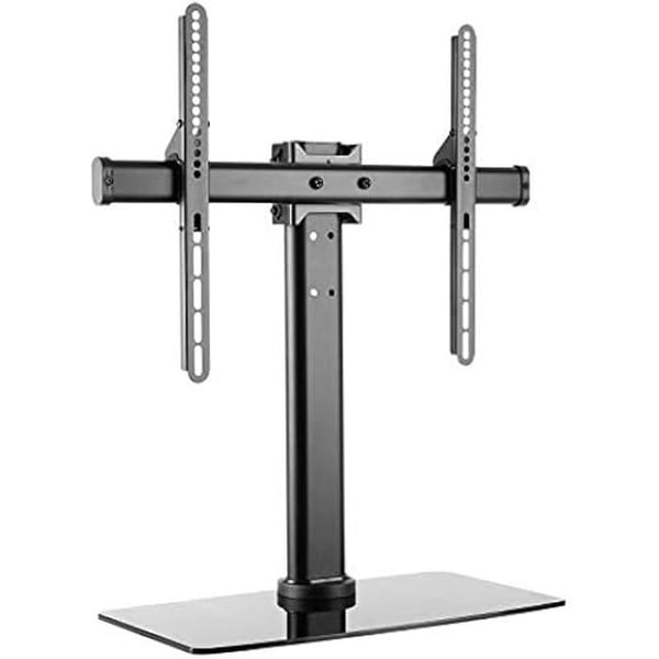 Stöd för bord eller mobil för TV med justerbar höjd - NVS - Neutralt vinklad - VESA 150x100 till 400x400 - Härdat glas