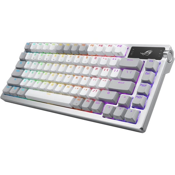 Gaming tastatur - ASUS - ROG AZOTH - Mekanisk - Trådløs - Baggrundsbelyst - Hvid