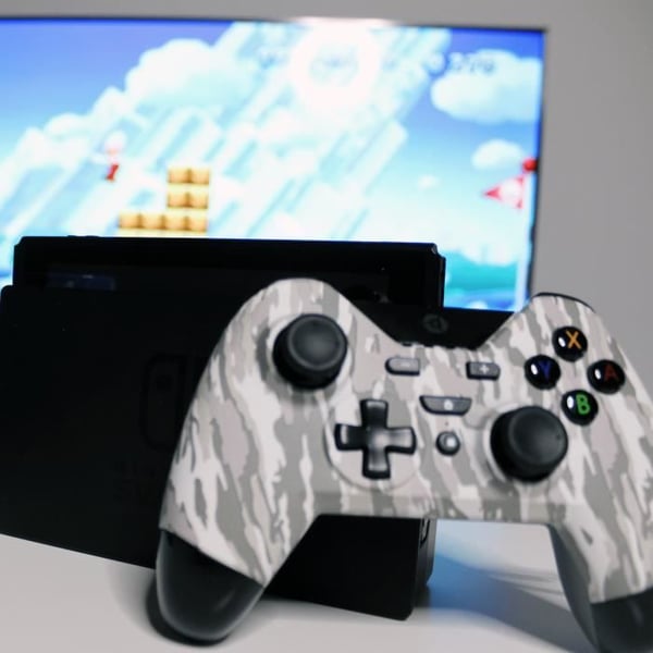 Spelkontroll - Gioteck - WX4 - Bluetooth - Ergonomisk design - Grå Camo