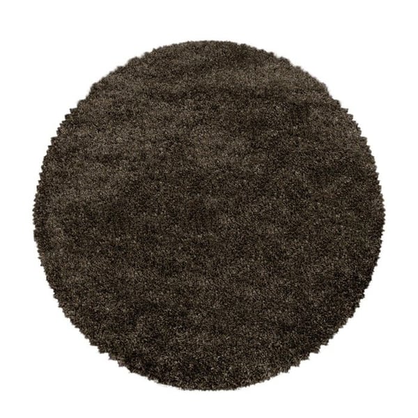 Tjock och mjuk shaggy matta med långa hår på 30 mm för modern vardagsrum och sovrum (Dimension: 280x370 cm - Färg: Brun)