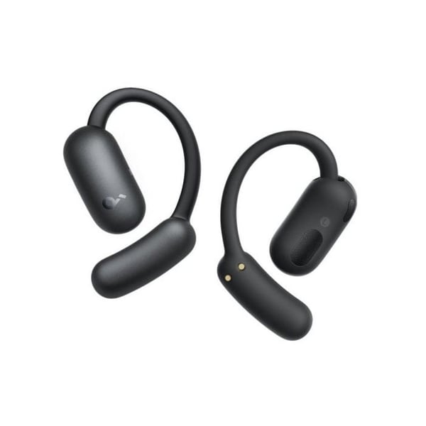Soundcore Aerofit 2 trådlösa hörlurar Bluetooth 5.4 med öppna öron och inbyggd mikrofon, svarta