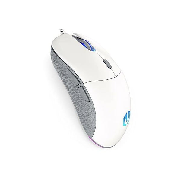 Spelmus - ENDORFY - GEM Onyx White - 8000 DPI - RGB-belysning - 67g