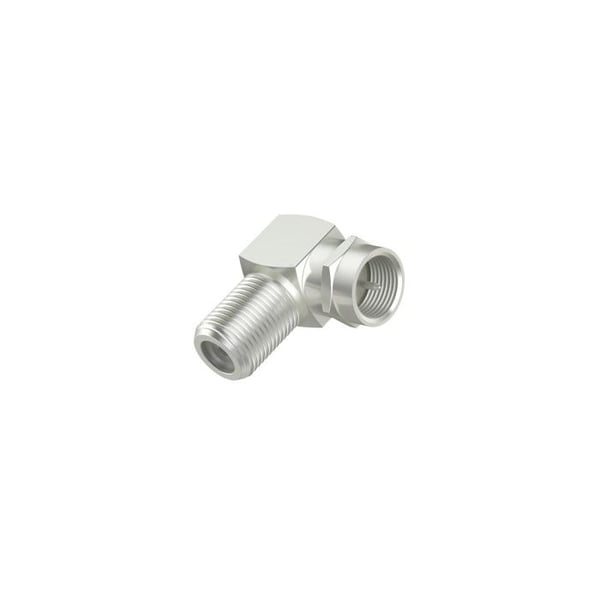 SAT-adapter, F-hankontakt - F-honkontakt, 90° SAT-adapter, F-hankontakt - F-honkontakt, 90°