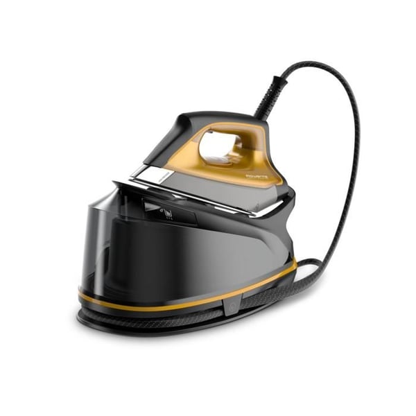 Rowenta DG7644 Compact Steam Pro 2200 W dampgenerator - Dampeffekt 325 g/min - Kapacitet 1,1 l - Sort/gul