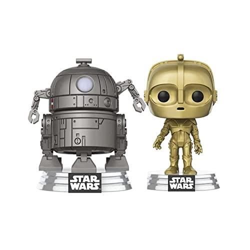 Figurer - FUNKO - Pack 2 Pop! Vinyl Concept Series - R2-D2 & C - Flerfärgad - Vinyl
