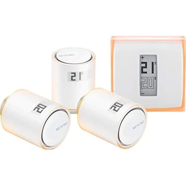 Intelligent termostat + anslutet och intelligent termostathuvud - NETATMO - Programmerbart - anslutet objekt