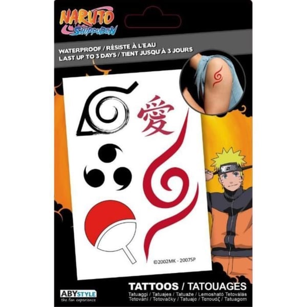 NARUTO - Tatueringar: Paket med 5 tatueringar