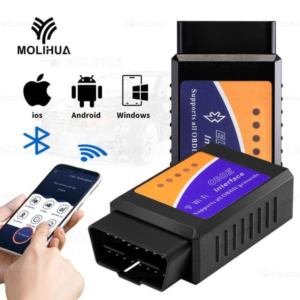 Diagnoseapparat - ELM327 - OBD2 - Bluetooth/WIFI - Universel - Biltester
