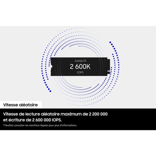 SAMSUNG - 9100 PRO - Intern SSD - 1 To - NVMe M.2 PCIe 5.0x4 - Läshastighet upp till 14 800 Mo/s