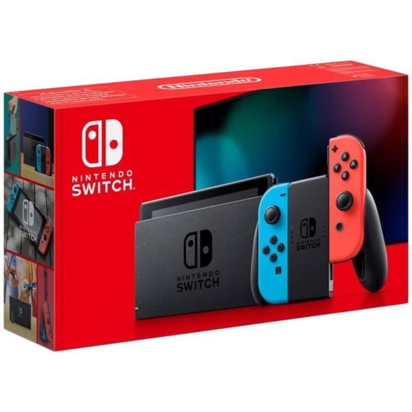 Nintendo Switch-konsol • Neonblå & Neonröd