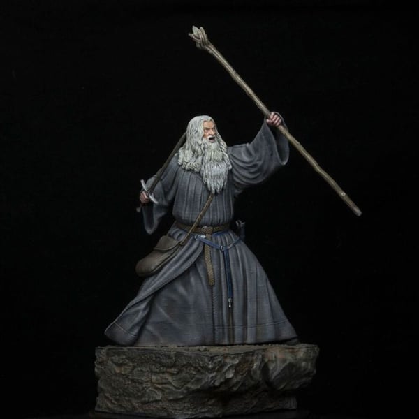 Statyett - SD Toys - Gandalf i Moria - Resin - Inomhus - Blandat