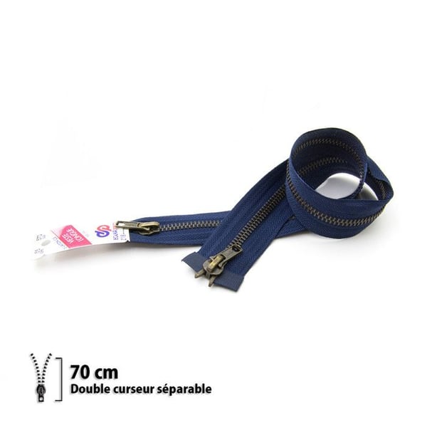 Eclair Prym - Dragkedja Z18 - dubbeldragare separerbar 6mm - 70 cm