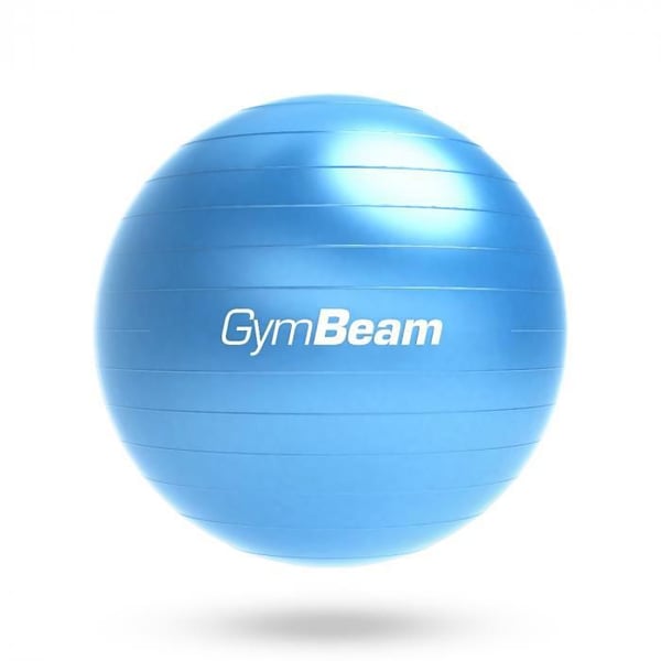 Gymnastikball - GYMBEAM - FitBall 85 cm - Blå glänsande - Kapacitet 200 kg - Pump ingår