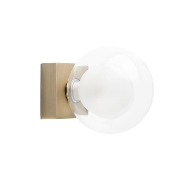 Vägglampa eller Taklampa - Faro - Perla - Metall/Glas Ø12cm - IP44 - 6W LED
