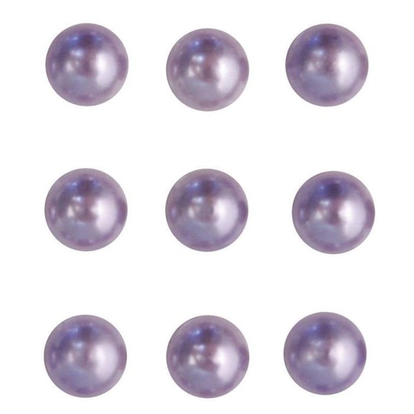 Plastpärlor, självhäftande, 3 mm, 120 st, lilas