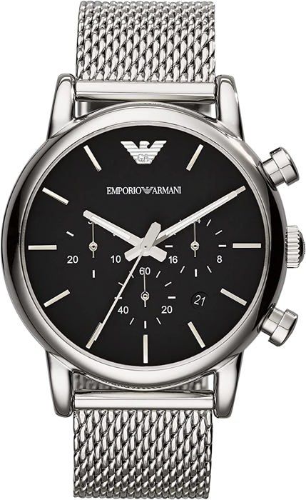 Klocka - EMPORIO ARMANI - Men i Classic Chronograph - Vattentät 5 ATM - Grå
