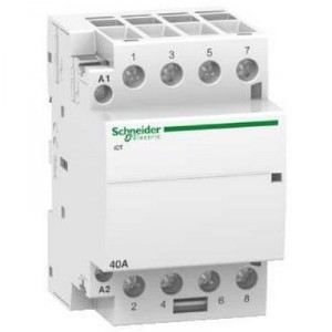 Kytkin - SCHNEIDER ELECTRIC - ACTI9 ICT 4P 40 A - Valkoinen - Suorakulmainen - Sisätiloihin
