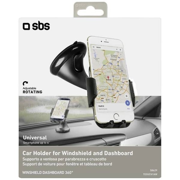 Stöd för mobiltelefon SBS Power Freeway TE0UCH1AW Svart