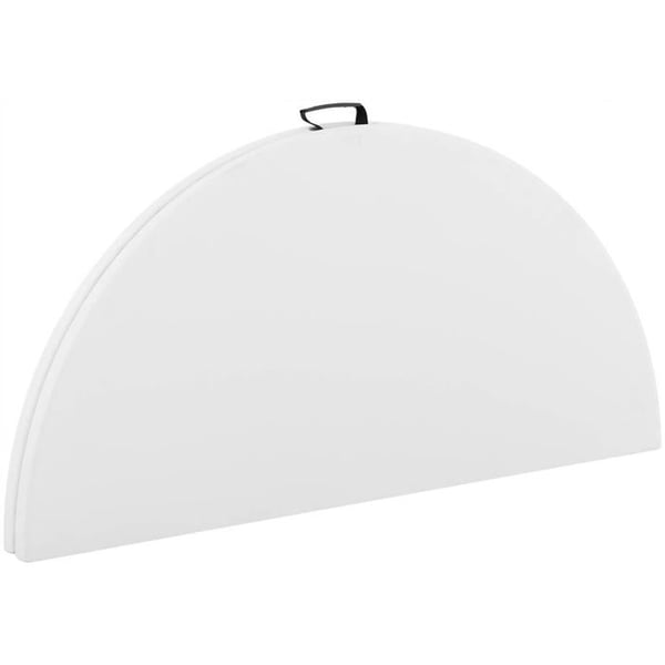 Fällbord i plast - MARBUENO SUMMER - 122x122x74 cm - Vit - Rund - Modern - Fläckbeständig