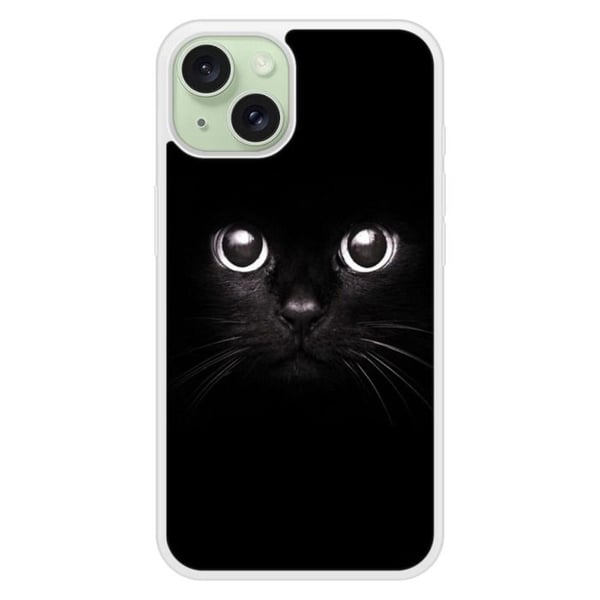 Siliconeförstärkt tryckt skal kompatibelt med Apple iPhone 15 Kattögon