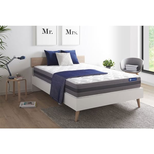 Madrass - ACTISOM - Relax - 150x190 cm - Latex - Minnesskum - 24 cm tjocklek