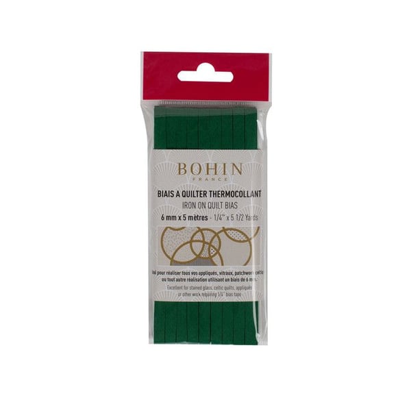 BIAIS THERMOCOLLANT 6MM - 5M X 6 BLISTERS 92154 GRÖN JUL