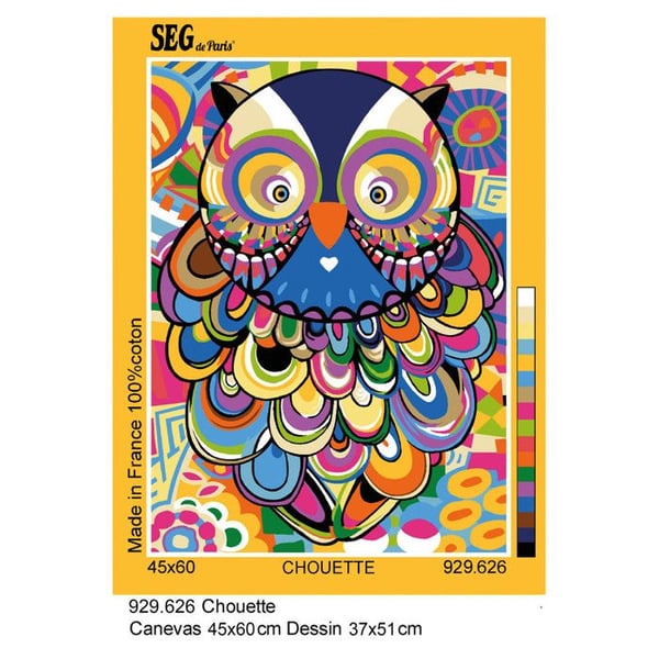 Canevas SEG Chouette 45 x 60 cm