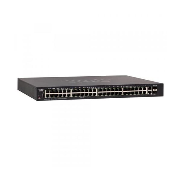 Cisco 250 Series SG250-50 C3 Smart Switch 48 x 10-100-1000 + 2 x Combo Gigabit SFP Rack Monterbar- USED