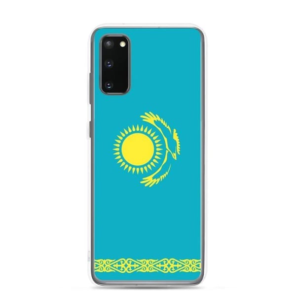 Mobilskal - Kazakhstan officiell - Samsung Galaxy S20 Plus - Flagga - Mjuk - Flerfärgad