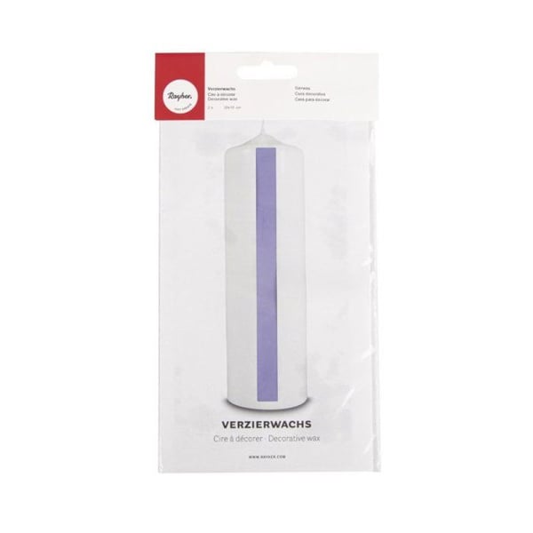 Dekorativt vax, lila, 20x10cm, 2 st
