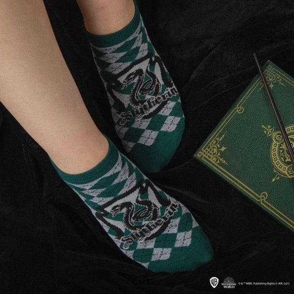 Cinereplicas - Harry Potter - Pakke med 3 par Slytherin sokker
