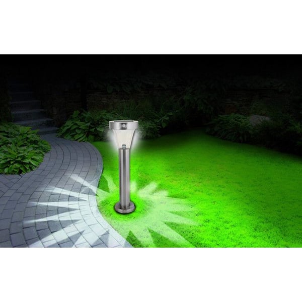 Velamp MALIS-XL LED-aurinkovalaisin 220 lm liiketunnistimella — ruostumaton teräs 46 cm