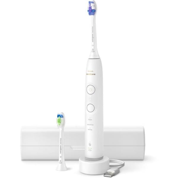 Tandbørste - PHILIPS - HX7410/02 - Sonicare - Serie 6500 - Hvid - Elektrisk
