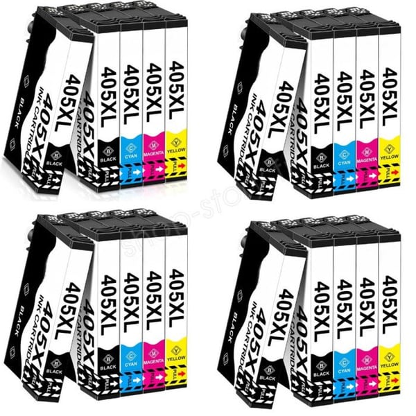 Pack med 20 kompatibla Epson 405 XL-bläckpatroner för skrivare EPSON 405 XL