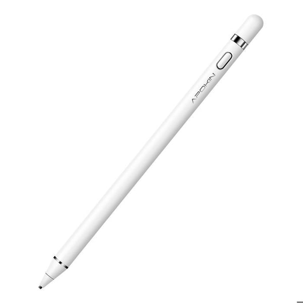 Taktile Stylus - APOKIN - Spetspunkt 1.5mm - Autonomi 20h - Laddning Micro-USB - Vit Aluminium