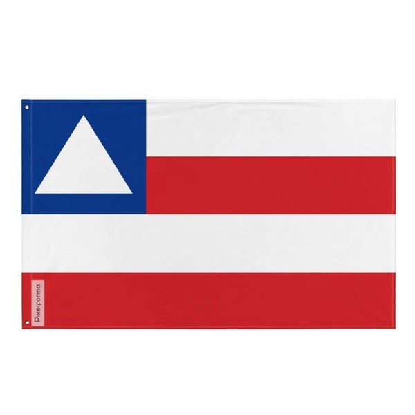 Flagga Bahia – 160 x 240 cm – Hållbar Polyester – 2 Metallöglor – För Inomhus / Utomhusbruk – Pixelforma