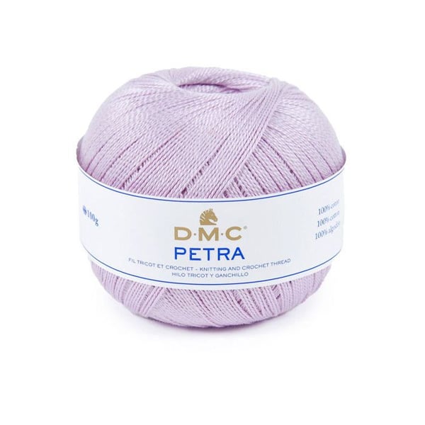 Kula av ull - 100% bomull - Lila - 5211 - DMC - Petra - Storlek 5